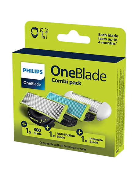 Сменное лезвие для электробритвы Philips OneBlade QP936/50, Чёрный