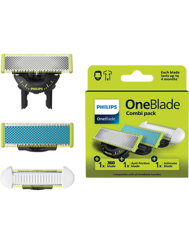 Lamă de schimb pentru aparatul de ras electric Philips OneBlade QP936/50, Negru