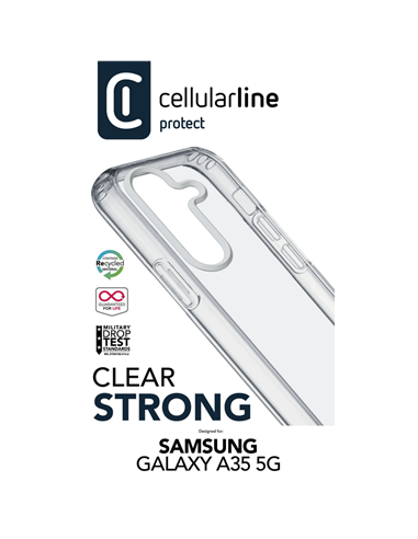 Чехол Cellularline Samsung Galaxy A35 Clear Duo, Прозрачный