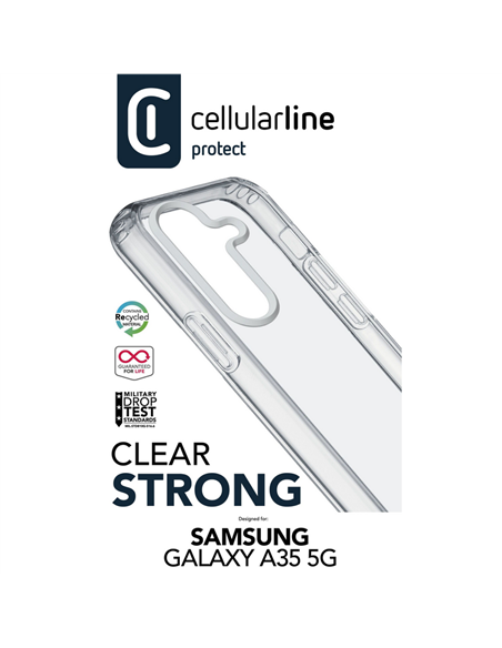 Husă Cellularline Samsung Galaxy A35 Clear Duo, Transparent
