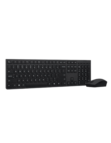 Клавиатура и мышь Lenovo 4X31R64342, Беспроводное, Чёрный
