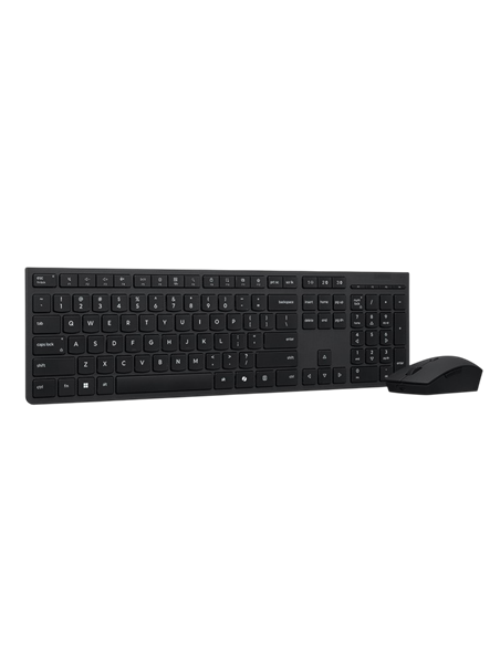 Клавиатура и мышь Lenovo 4X31R64342, Беспроводное, Чёрный