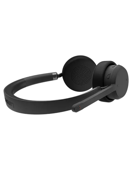 Гарнитура для компьютера Lenovo Stereo, Беспроводной, Чёрный