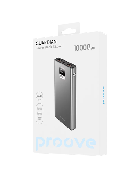 Портативное зарядное устройство Proove Guardian, 10000мА·ч, Серый