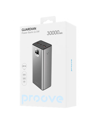 Портативное зарядное устройство Proove Guardian, 30000мА·ч, Серый