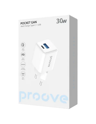 Зарядное устройство Proove Pocket Gan, 30Вт, Белый