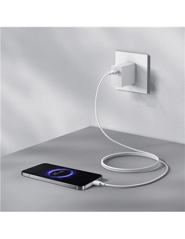 Кабель для зарядки и синхронизации Xiaomi BHR087GGL, USB Type-A/USB Type-C, 1м, Белый