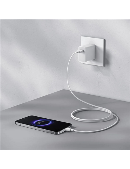 Кабель для зарядки и синхронизации Xiaomi BHR087GGL, USB Type-A/USB Type-C, 1м, Белый