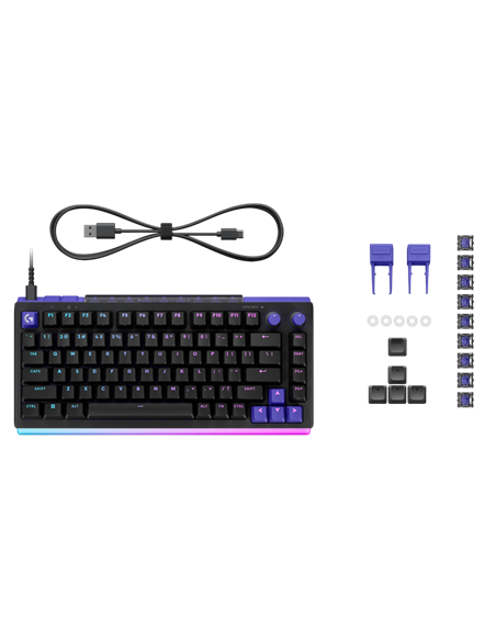 Tastatură Logitech G512 X 75, Cu fir, Negru