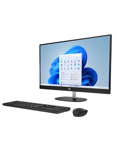 Моноблок HP AI 27-cr2107ci, 27", Intel Core Ultra 5 225U, 16Гб/512Гб, Без ОС, Чёрный