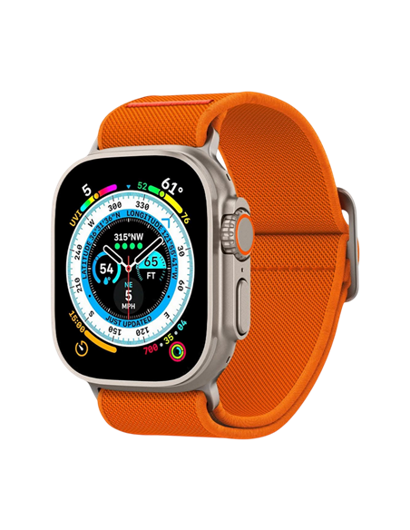 Curea pentru ceas Spigen Lite Fit Ultra, Nailon, Portocaliu