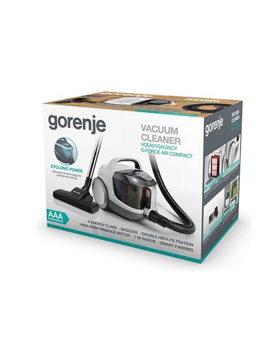 Aspirator Gorenje VCEA01GACWCY, Alb | Negru