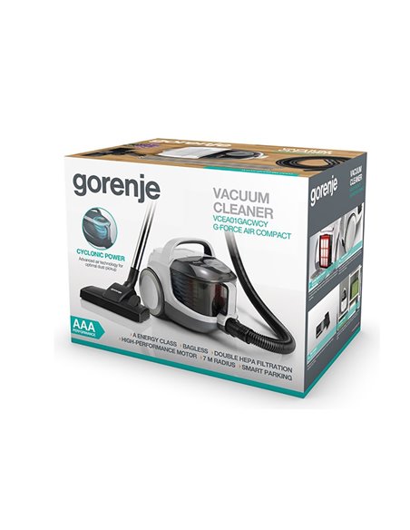 Aspirator Gorenje VCEA01GACWCY, Alb | Negru