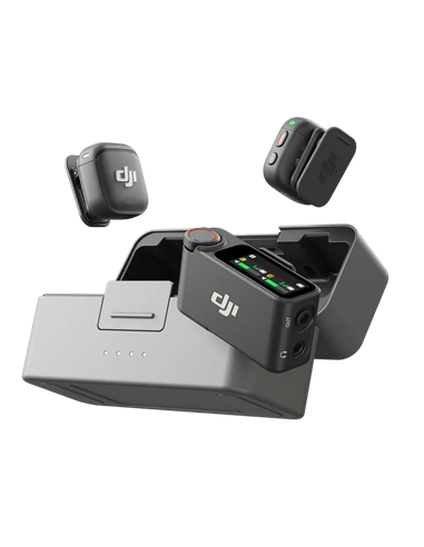 Microfon portabil pentru înregistrare vocală DJI Mic 3 (2 TX + 1 RX + Charging Case), Fără fir, Negru