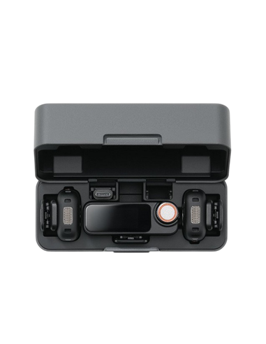 Microfon portabil pentru înregistrare vocală DJI Mic 3 (2 TX + 1 RX + Charging Case), Fără fir, Negru