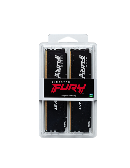 Оперативная память Kingston FURY Beast, DDR5 SDRAM, 6000 МГц, 32 ГБ, KF560C36BBE2K2-32