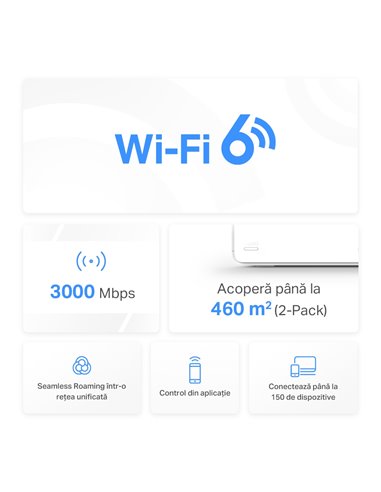 Домашняя Mesh Wi-Fi система MERCUSYS Halo H80X (2-pack), Белый