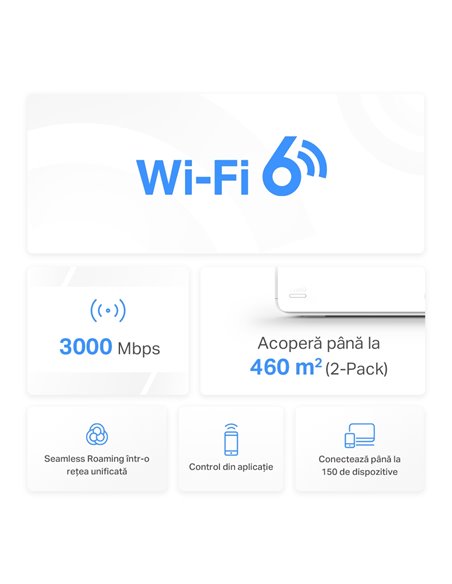 Домашняя Mesh Wi-Fi система MERCUSYS Halo H80X (2-pack), Белый