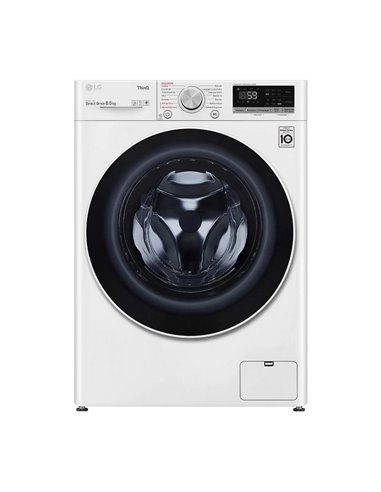 Mașină de spălat LG F2WV5S8S0E, 8,5kg, Alb