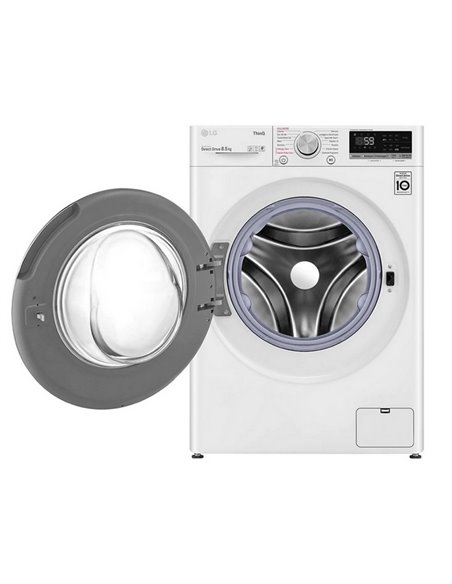 Mașină de spălat LG F2WV5S8S0E, 8,5kg, Alb