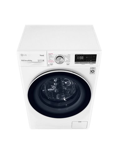 Mașină de spălat LG F2WV5S8S0E, 8,5kg, Alb