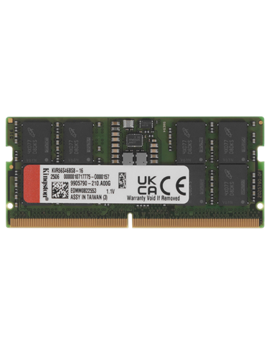 Оперативная память Kingston ValueRAM, DDR4 SDRAM, 5600 МГц, 16 ГБ, KVR56S46BS8-16
