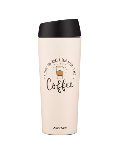Cană termos Ardesto AR2645C, 0,45L, Bej