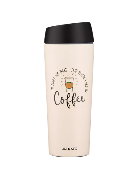 Cană termos Ardesto AR2645C, 0,45L, Bej