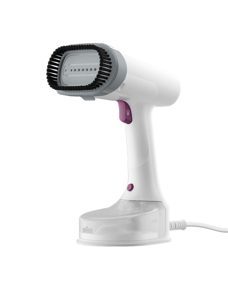 Aparat de călcat vertical cu aburi Braun GS 5011 PU, Alb | Violet