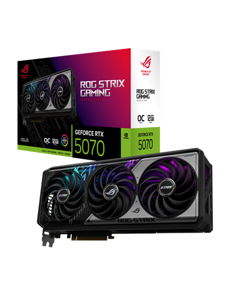 Видеокарта ASUS ROG-STRIX-RTX5070-O12G-GAMING, 12ГБ GDDR7 192бит