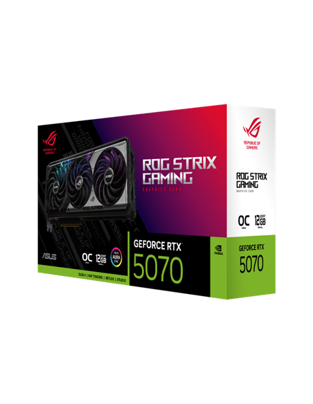 Видеокарта ASUS ROG-STRIX-RTX5070-O12G-GAMING, 12ГБ GDDR7 192бит