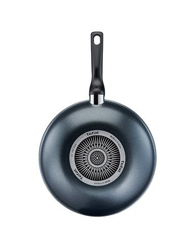 Tigaie WOK Tefal C3851953, 28cm, Gri închis