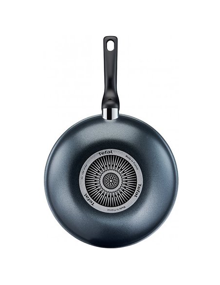 Tigaie WOK Tefal C3851953, 28cm, Gri închis
