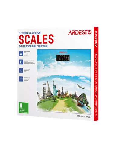 Cântar de podea Ardesto SCB-965TRAVEL, Multicolor