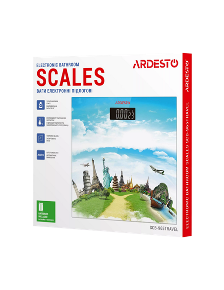 Электронные напольные весы Ardesto SCB-965TRAVEL, Разноцветный