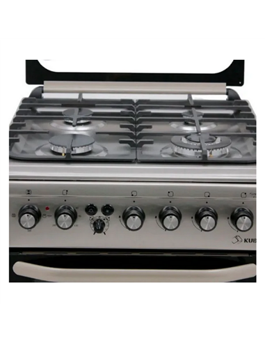 Газовая плита KUBB TDS7302MGALtVss Lux FFD, Нержавеющая сталь