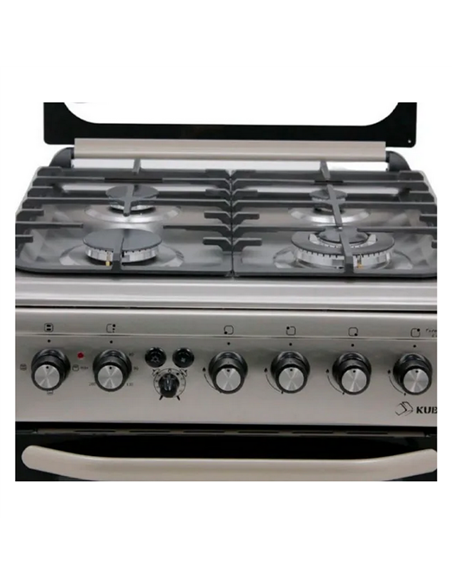 Plită pe gaz KUBB TDS7302MGALtVss Lux FFD, Oțel inoxidabil