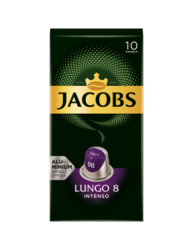 Cafea Jacobs Lungo Intenso, 10 buc