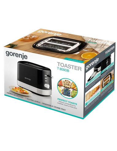 Toaster Gorenje T800DB, Negru