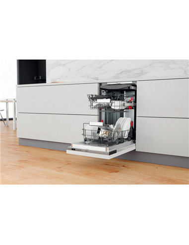 Mașină de spălat vase Whirlpool WSIO 3O34 PFE X, Oțel inoxidabil