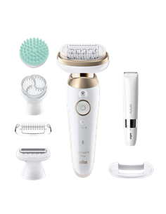 Epilator Braun SES9481 3D, Alb | Auriu