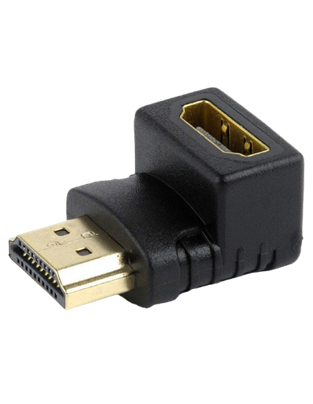 Adaptor Video Cablexpert A-HDMI90-FML, HDMI (M) - HDMI (F), Negru