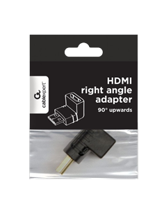 Видеоадаптер Cablexpert A-HDMI90-FML, HDMI (M) - HDMI (F), Чёрный 2