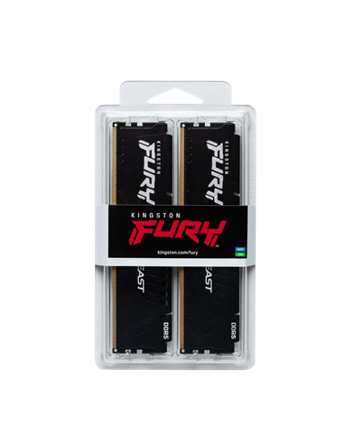 Memorie RAM Kingston FURY Beast, DDR5 SDRAM, 6000 MHz, 16GB, KF560C36BBEK2-16