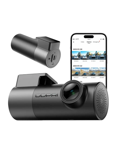 Cameră DVR frontală DDPAI Mini Pro 2K, Negru