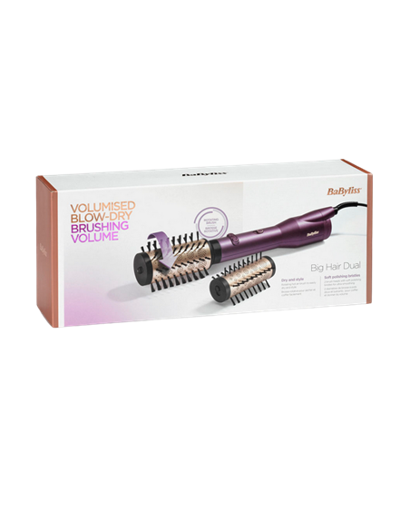 Uscător de păr-perie BaByliss Big Hair Dual AS950E, 650 W, Violet