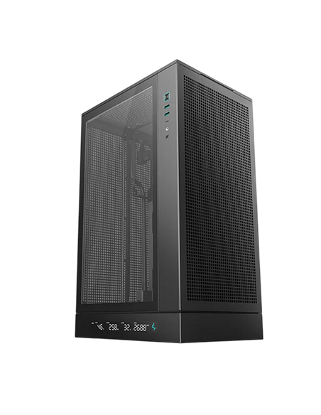 Компьютерный корпус Deepcool CH270 Digital, Mini-Tower, Без блока питания, Чёрный