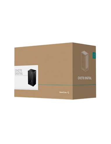 Carcasă PC Deepcool CH270 Digital, Mini-Tower, Fără PSU, Negru
