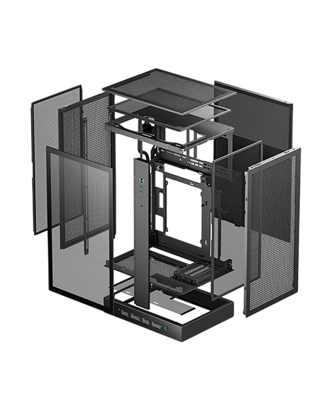 Carcasă PC Deepcool CH270 Digital, Mini-Tower, Fără PSU, Negru