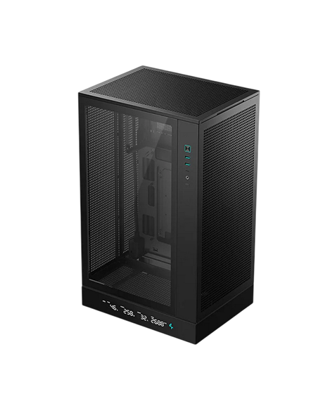 Компьютерный корпус Deepcool CH270 Digital, Mini-Tower, Без блока питания, Чёрный